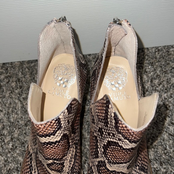 Vince Camuto Snakeskin Booties - Picture 3 of 6